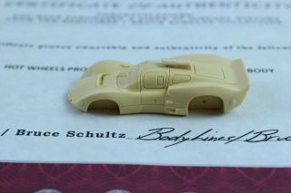 HOT WHEELS PROTOTYPE ACETATE CHAPARRAL 2D BODY FROM BRUCE SCHULTZ 2