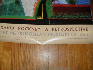 David Hockney print Retrospective Metro Museum of Arts 1988 24 