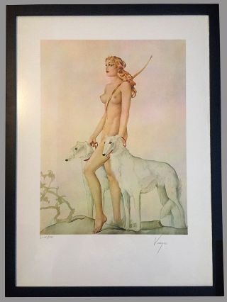 Alberto Vargas Signed Limited Edition Print: Nude - Diana The Huntress