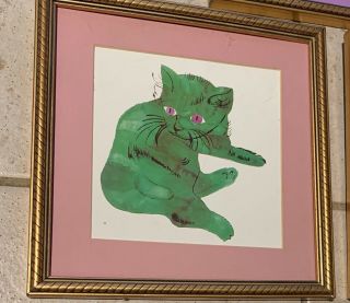 ANDY WARHOL CATS 25 CATS NAMED SAM ONE BLUE PUSSY SET OF 4 6
