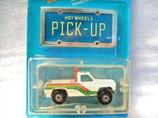 HotWheels rare Blister FRANCE only scarce Park ' n Plates Chevy Pickup BYWAYMAN NM 2