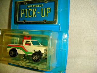 HotWheels rare Blister FRANCE only scarce Park ' n Plates Chevy Pickup BYWAYMAN NM 3