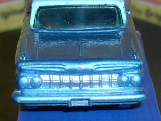 Matchbox Lesney Chevrolet Impala 57b4 RARE mid blue base SPW SC8 VNM crafted box 12