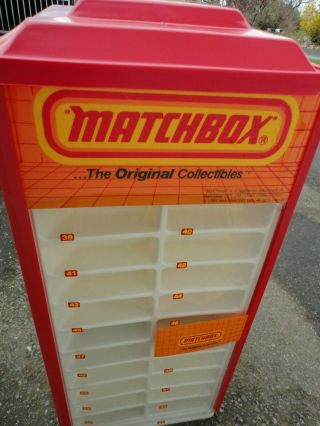 1984 Matchbox Rotating Display Case With Box Lesney Hot Wheels Redlines 3