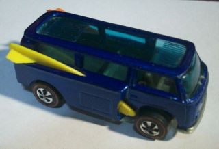 1969 Hot Wheels Redline Blue Volkswagen Beach Bomb Vintage Mattel Van