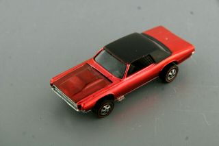 Custom T - Bird Usa Red Black Top Hot Wheels Redline: