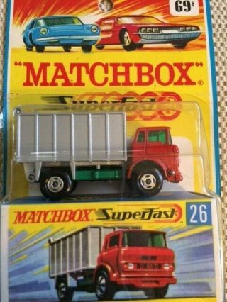 Matchbox Superfast No 26 Gmc Tipper Truck In Package