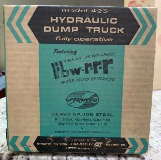 Structo Hydraulic Dump No 425.  POW - R - R - R Sound 4
