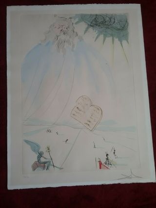 Salvador Dali Hand Signed & 366/400 Moses From (our Historical Heritage Series)