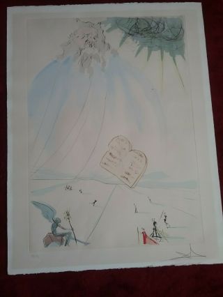 Salvador Dali Hand Signed & 366/400 Moses from (Our Historical Heritage Series) 2