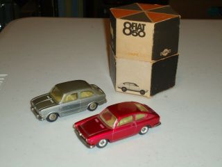 1/43 Mercury Fiat 850 Set Of 2 Boxed