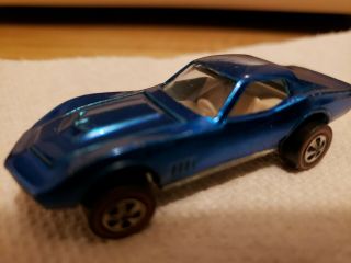 1968 Hot Wheels Redline Custom Corvette Blue Usoriginal Owner