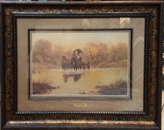 " Courtin " Days " Limited Edition Print By G.  Harvey Framed
