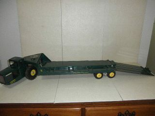 1950s Nylint R G Le Tourneau Tournahauler Steel Flat Bed,  Winch,  Ramp,  Cab,  1700