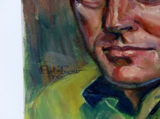 1970 Bob Trow Scottish Soldier Self Portrait Painting Mr Rogers Neighborhood Art 2