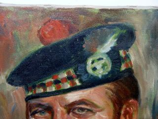 1970 Bob Trow Scottish Soldier Self Portrait Painting Mr Rogers Neighborhood Art 3