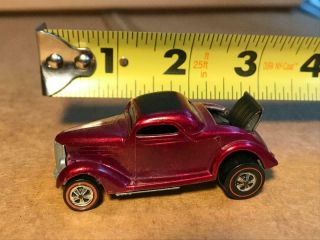 36 Ford Magenta Redline Hot Wheels Car Vintage Diecast Mattel Old Hot Wheel Toy