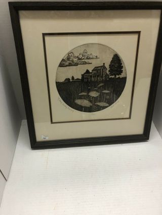 James A.  Shell Print “of Days Gently Passing” Signed And Numbered
