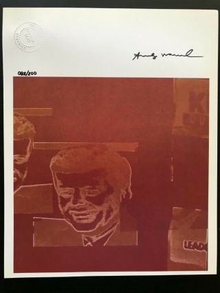 Andy Warhol 1986 Print Hand Signed with Certificate,  Resale $5,  810 2