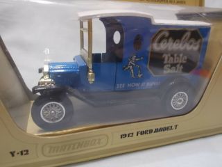 MATCHBOX MODELS OF YESTERYEAR Y12 - 3 1912 MODEL T VAN CEREBOS SALT ISSUE 10 3