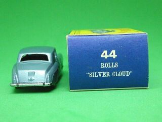 Matchbox Lesney No.  44a Rolls - Royce Silver Cloud In Type ' D1 ' Series Box (GPW) 5