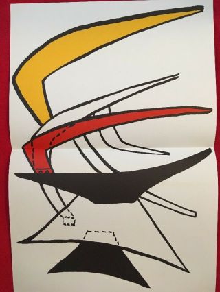 Alexander Calder,  Vintage Lithograph,  Maeght Paris,  1963 DLM Stabiles 4 2