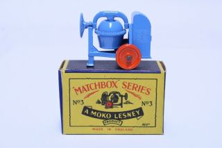 Fantastic Matchbox Moko Lesney No.  3 Cement Mixer Metal Wheel Near Mib