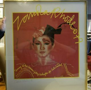 Signed & Numbered Print Promoting Zandra Rhodes ' 1979 Corcoran Gallery Show,  58 2