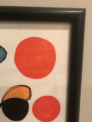 Vintage Alexander Calder Spring Carnival Orig Etching w 4