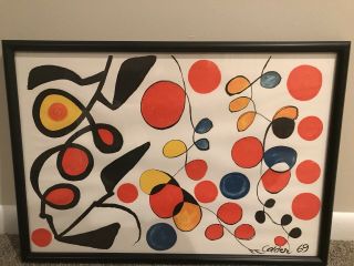 Vintage Alexander Calder Spring Carnival Orig Etching w 7