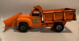 Buddy L Toys Ford Cab HYDRAULIC HIGHWAY MAINTENANCE DUMP TRUCK w/PLOW 50s V RARE 5