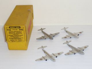 Dinky Toys No.  70e Gloster Meteor 1946 - 49 Trade Box 4 Models Rare