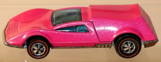 Dte 1973 Hot Wheels Redline 6976 Fluorescent Pink Buzz Off W/black Interior