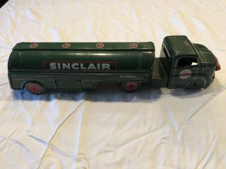Vintage Powerx Sinclair Litho Fuel Tanker Truck And Trailer