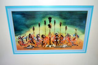 WOODY CRUMBO 1912 - 1989 LITHOGRAPH SIGNED NUMBERED ANIMAL DANCE NATIVE AMERICAN 2
