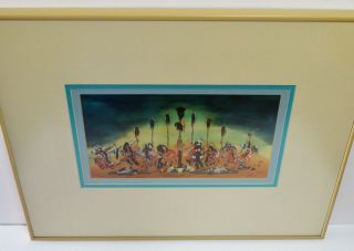 WOODY CRUMBO 1912 - 1989 LITHOGRAPH SIGNED NUMBERED ANIMAL DANCE NATIVE AMERICAN 7