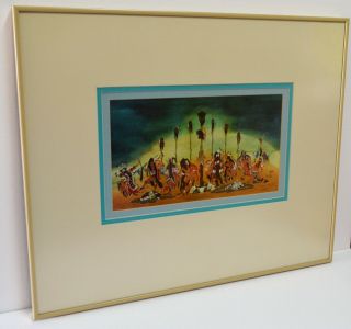 WOODY CRUMBO 1912 - 1989 LITHOGRAPH SIGNED NUMBERED ANIMAL DANCE NATIVE AMERICAN 8