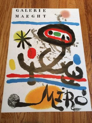 Joan Miro Galerie Maeght Print.