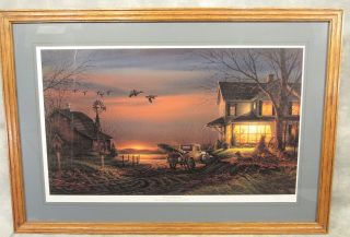" Special Memories " S/n Art Print By Terry Redlin Country Scene/ducks Flying 1988