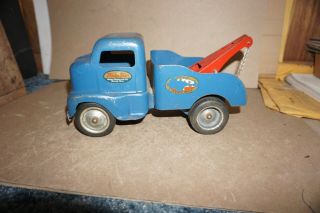 Early Vintage Short Tonka Mm Dually Wrecker Tow Truck Official Towing Service