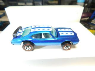 Blue Olds 442 Hot Wheels Redline Premium Conversion - Restoration 6