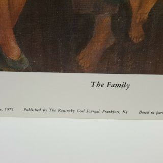 Brett Johnson The Family Print 1975 Personally Signed 455 Of 1000 10