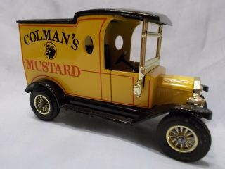 Matchbox Models Of Yesteryear Y12 - 3 1912 Model T Van Colmans Mustard Issue 8