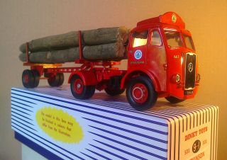 Dinky Toys By Atlas Editions Trailer,  Corgi Atkinson Cab,  Artic Log Carrier Boxd
