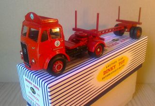 DINKY TOYS BY ATLAS EDITIONS TRAILER,  CORGI ATKINSON CAB,  ARTIC LOG CARRIER BOXD 7