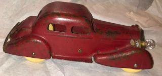 Wyandotte Red Pressed Steel Coupe Car With Electric Lights