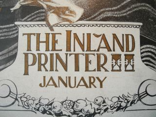 J.  C.  Leyendecker COVER: The Inland Printer 1897.  Art Nouveau design. 2