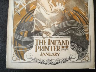 J.  C.  Leyendecker COVER: The Inland Printer 1897.  Art Nouveau design. 8