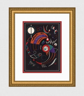 High Value 1938 Wassily Kandinsky Color Lithograph Signed Comets W/coa