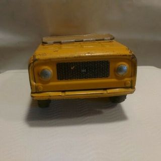 Rare Vintage Tru - Scale IH International Yellow Scout Pressed Steel Truck 5